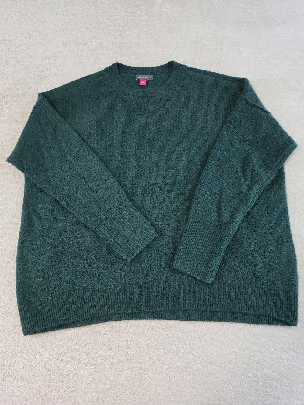 Vince Camuto Deep Green Crewneck Sweater - Men